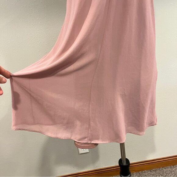 Charlotte Russe dusty Pink Strappy a-line mini Dress size medium - Picture 4 of 12